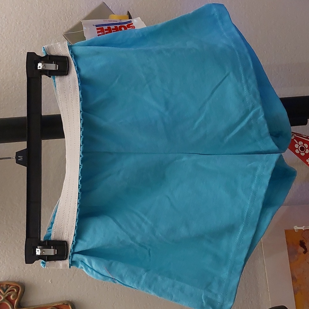 Soffe light blue classic foldover shorts